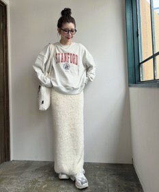 Green Parks シャギーニットスカート