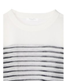 Green Parks シアーボーダーニットプルオーバー