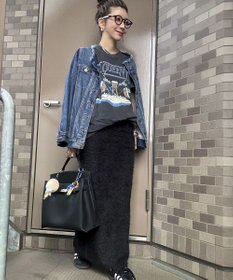 Green Parks シャギーニットスカート