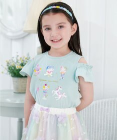 ANY KIDS スイーツ オン・オフショルダー Tシャツ