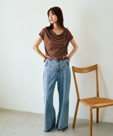 YECCA VECCA 【接触冷感】ドレープカットトップス
