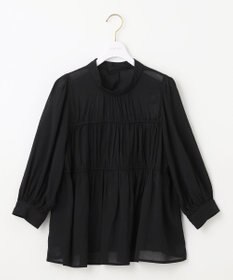 ANY SIS 【洗える】シャーリングシアー ブラウス