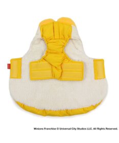 PET PARADISE ミニオン ボブ  遠赤外線 綿入れベスト マフラー付き 中型犬