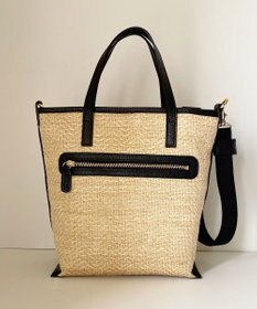 Hekhèr Le Style de Vie 【日本製 / 2WAY】ジュート×牛革 縦型トートバッグ