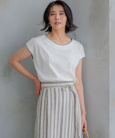 23区 S 【洗える】トリミングジャージー カットソー