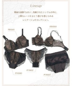 Wing Wing Lesiage 【1000シリーズ】 3/4カップブラ PB1001 ウイング／ワコール