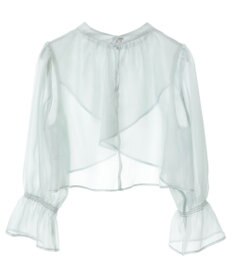 earth music&ecology SET2点シアーブラウス＋3Dレースワンピース