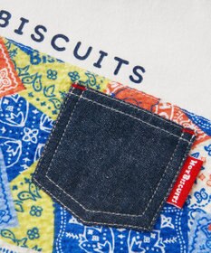 MIKI HOUSE HOT BISCUITS 【80-120cm】バンダナ柄 半袖Tシャツ