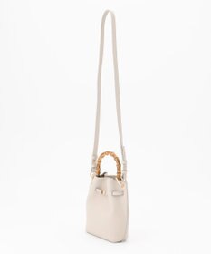 23区 バンブーハンドルミニショルダーバッグ