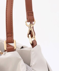 LA BAGAGERIE ソフトエナメル2WAYハンドバッグ Mサイズ