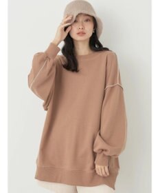 earth music&ecology 配色ルーズスウェット