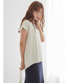 AMERICAN HOLIC キレイＣｏｔｔｏｎフレンチスリーブカットプルオーバー