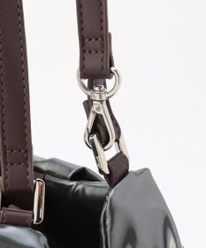 LA BAGAGERIE ソフトエナメル2WAYハンドバッグ Mサイズ