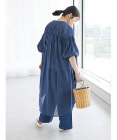 CRAFT STANDARD BOUTIQUE ウ゛ィンテージボイル袖シャーリングワンピース