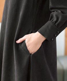 Tiaclasse 【洗える】ピーチスキンAラインワンピース