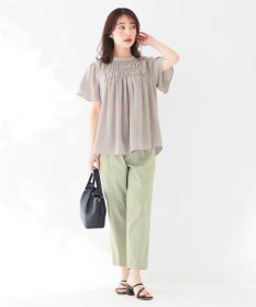 ANY SIS 【2WAY】シャンブレーカッセン ブラウス