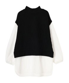 Green Parks ニットソードッキングチュニック