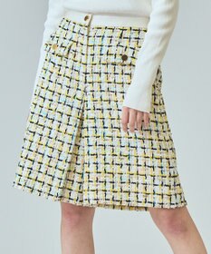 GRACE CONTINENTAL チュールヤーンツイードパンツ