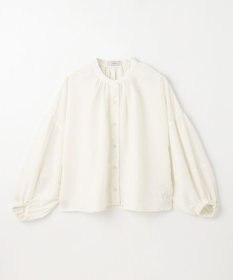 ANY シアーテックリネンギャザーブラウス