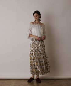 【美品】GRACE CONTINENTALシャーリングレーストップス GRACE CONTINENTAL 【グレースコンチネンタル】シャーリング