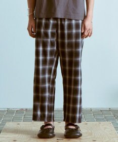 WEGO 【ウエストゴム】オンブレチェックイージーパンツ