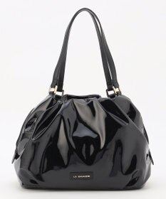 LA BAGAGERIE ソフトエナメル2WAYハンドバッグ Mサイズ