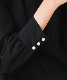 Tiaclasse 【ダブルクロス】パフスリーブペプラムチュニックブラウス