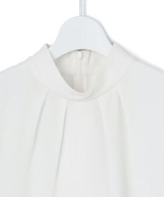 23区 S 【吸水速乾/UVケア/防シワ性】バックサテンアムンゼン ボウタイ付き 2WAY ブラウス