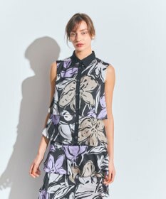 GRACE CONTINENTAL プリントレイヤードノースリーブ