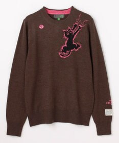 PW CIRCULUS 【WOMEN】Spark cat クルーネックニット ゴルフウェア レディース