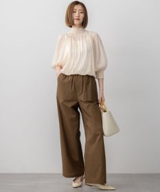 23区 L 【SLOW/一部店舗限定】ライトタンブラータフタ ワイド パンツ