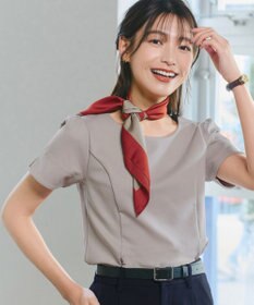 Tiaclasse 【UVカット・吸水速乾】 “きれい見え” パネルラインカットソートップス