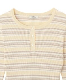 earth music&ecology ペプラムニットプルオーバー