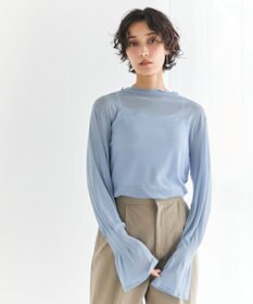 #Newans 【洗濯機可能】フレアカフスシアープルオーバー