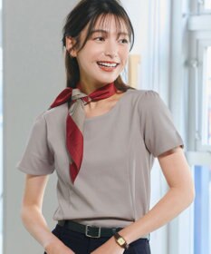 Tiaclasse 【UVカット・吸水速乾】 “きれい見え” パネルラインカットソートップス