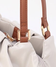 LA BAGAGERIE ソフトエナメル2WAYハンドバッグ Mサイズ