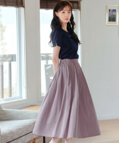 Tiaclasse 【UVカット・吸水速乾】 “きれい見え” パネルラインカットソートップス