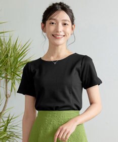 Tiaclasse 【UVカット・吸水速乾】 “きれい見え” パネルラインカットソートップス