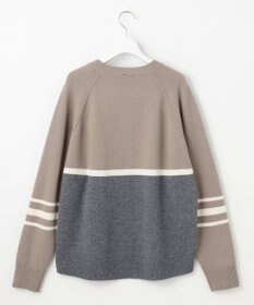 自由区 L ウールカシミヤブレンドラグランスリーブ ニット