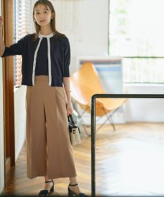 組曲 【洗える・6色展開】CANDYボタン 半袖カーディガン