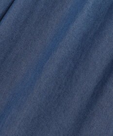 ICB L ナチュラルソフトデニム タックワイドパンツ