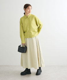 Green Parks サイドドロストショート丈シャツ（無地）