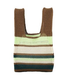 AMERICAN HOLIC マルチボーダーニットバッグ