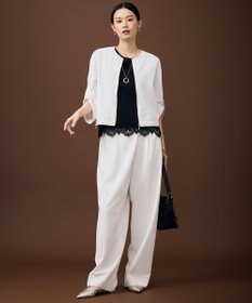 自由区 L 【累計7500枚突破の名品がアップデート・17号サイズまで展開・着回し力抜群・新色追加】レース タンクトップ