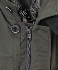 JOSEPH ABBOUD 【3WAY/撥水/INフード/ダウンライナー付】3ハイカウントツイル×パウダータフタ ダウン コート