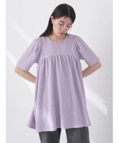 earth music&ecology ジャガードギャザーチュニック