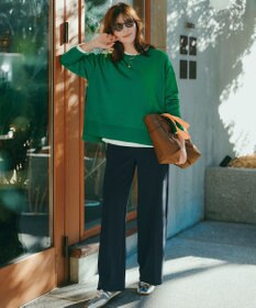 UNFILO L 【15サイズ展開/ウエストゴム】BEAUTY MOVE ワイドストレートパンツ