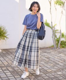 ANY 【ウエストゴム】タックギャザースカート