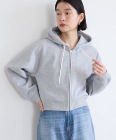 AMERICAN HOLIC ラメミニ裏毛ショートＺＩＰパーカー