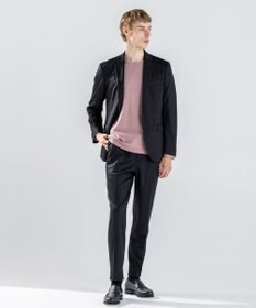 JOSEPH HOMME 新素材【ストレッチ/セットアップ対応】シルキーウールジャージー    ドロスト付テーパードパンツ / PEGG CONVERTIBLE